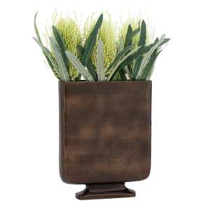 Vaisselle unique en aluminium de vente chaude Vases à fleurs pour le salon Meilleure vente Vase à fleurs en aluminium pour la décoration du salon - Product Image 1