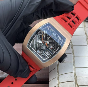 Une nouvelle texture haut de gamme tendance, un cadran unique ajouré, un tachymètre, un cadran lumineux, des aiguilles, montre de sport pour homme - Product Image 1