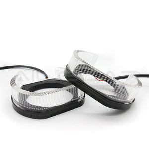 ALECAR Masque de décoration de phare en forme de U <span class=keywords><strong>KINGRING</strong></span> Angel Eyes pour lentille de projecteur bi-LED de 3.0 pouces Carénages de projecteur intégrés - Product Image 4