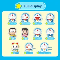Lingdong Chuangxiang Doraemon, adorable marionnette à doigts, ornements, poupée robot chat, boîte aveugle, poupée en ABS faite à la main, jouet pour enfants