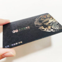 Carte de club VIP personnalisée avec finition métallique brillante, gaufrée argentée, impression offset, carte cadeau en plastique