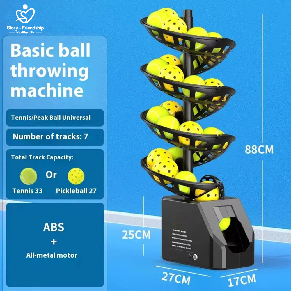 New Arrival Rongyi 92cm Pickleball Ball Machine with 16 Holes and App & Remote Control for Training