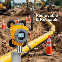 Detector de Gas Removible con Alarma Magnética Inalámbrica, Sin Instalación Requerida para Pruebas Temporales
