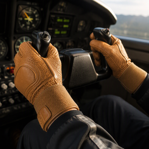 Full Grain <b>Fur</b> Safety Beach <b>Gloves</b> Aramid Pilot Flyer Custom Logo Private Label Long Cuff Work Protection - Product Image 5