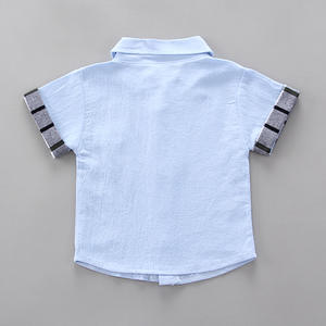 ชุดเสื้อผ้าเด็กยอดนิยมขายดี สไตล์ใหม่ เสื้อเชิ้ตแบบเป็นทางการและกางเกงลายสก็อตสำหรับเด็กผู้ชาย - Product Image 4