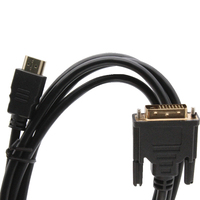 Cable HDMI Macho a DVI Macho de Alta Velocidad 1080P, 1m/2m, Revestimiento de PVC, Resolución 4K, para Proyector, Monitor, Reproductor de DVD, Cámara