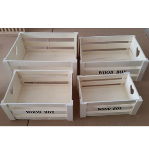 Caja de madera de almacenamiento de amor con marco de listones, se puede usar un juego de 4 <span class=keywords><strong>para</strong></span> <span class=keywords><strong>almacenar</strong></span> macetas de flores suculentas, como cesta de almacenamiento de acabado de escritorio - Product Image 3