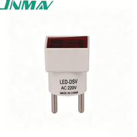 Voltmeter Digital LED-DSV Tiga Fasa AC 50V-500V Mini untuk Penggunaan Industri