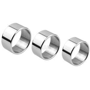 Sexaby nieuwste ontwerp S/M/L maten roestvrij staal veilig en onschadelijk zeer mannelijk voor mannen roestvrijstalen penisring - Product Image 1