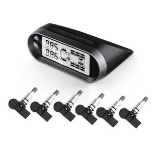 Precio al por mayor 2 6 10 12 14 22 Tpms Válvula de neumático Energía solar Tpms Camión de control de presión de neumáticos con refuerzo