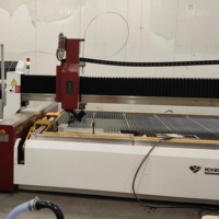 Machine de découpe à jet d'eau grand format L4020 pour la fabrication de pierre naturelle et de quartz, certifiée CE