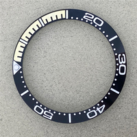 Fabricants en gros, insert de lunette de montre en céramique de 38 mm, insert en céramique avec couleurs mélangées pour insert de lunette en céramique Omega Seamaster