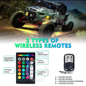 AUTODRAGONS Lumières de sentier néon synchronisées à la musique, à changement de couleur, très étanches et antichoc, pour éclairage de cadre de véhicule - Product Image 4