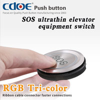 Boutons poussoirs étanches CDOE 12MM 16MM 19MM 22MM 35MM pour ascenseur, interrupteurs à LED éclairés, IP67
