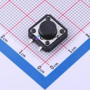 TS-1094S-A4B3-D2 Tactile Switch SMD-4P,12x12mm Switch Single Pole Single Throw Round Button 2.5N Vertical Mount - Product Image 1