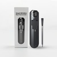 Thermomètre numérique WiFi sans fil 2026 le plus récent pour viande, écran LCD, indice de protection IP67, ABS, personnalisable OEM, contrôle via application intelligente