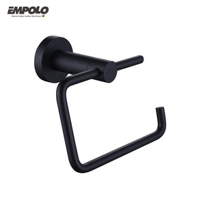 Recién llegado, toallero <span class=keywords><strong>de</strong></span> papel <span class=keywords><strong>de</strong></span> <span class=keywords><strong>pie</strong></span> <span class=keywords><strong>de</strong></span> Metal negro para inodoro, estante <span class=keywords><strong>de</strong></span> papel montado en la pared - Product Image 5