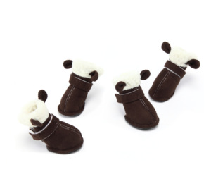 Pet <strong>Dog</strong> <strong>Shoes</strong> Winter Super Warm 4pcs/set <strong>Dog's</strong> Boots Cotton Anti Slip <strong>Shoes</strong> <strong>for</strong> Fleece Winter Waterproof <strong>Dog</strong> Boots - Product Image 1