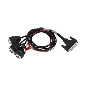 Fabriek Custom Zwarte Obd2 Obdii Obd Plug Connector Db15pin Y Kabel
