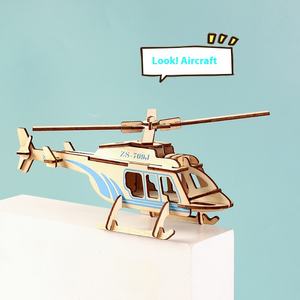 3D Stéréo En <span class=keywords><strong>Bois</strong></span> <span class=keywords><strong>Avion</strong></span> DIY Puzzle Bloc De Construction Modèle Jouet Éducatif pour Étudiants et Enfants Cadeau En Gros pour Enfants - Product Image 2