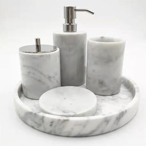 Ensemble d'accessoires de toilette en marbre en gros - Product Image 3