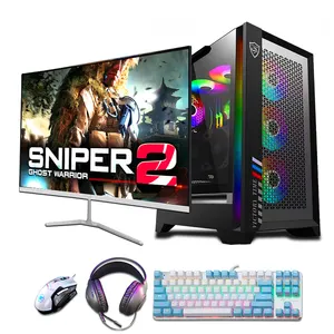 27 LED Curved Screen Monitor Gaming case PC desktop computer case USB3.0 Discrete Graphics Gaming Computer