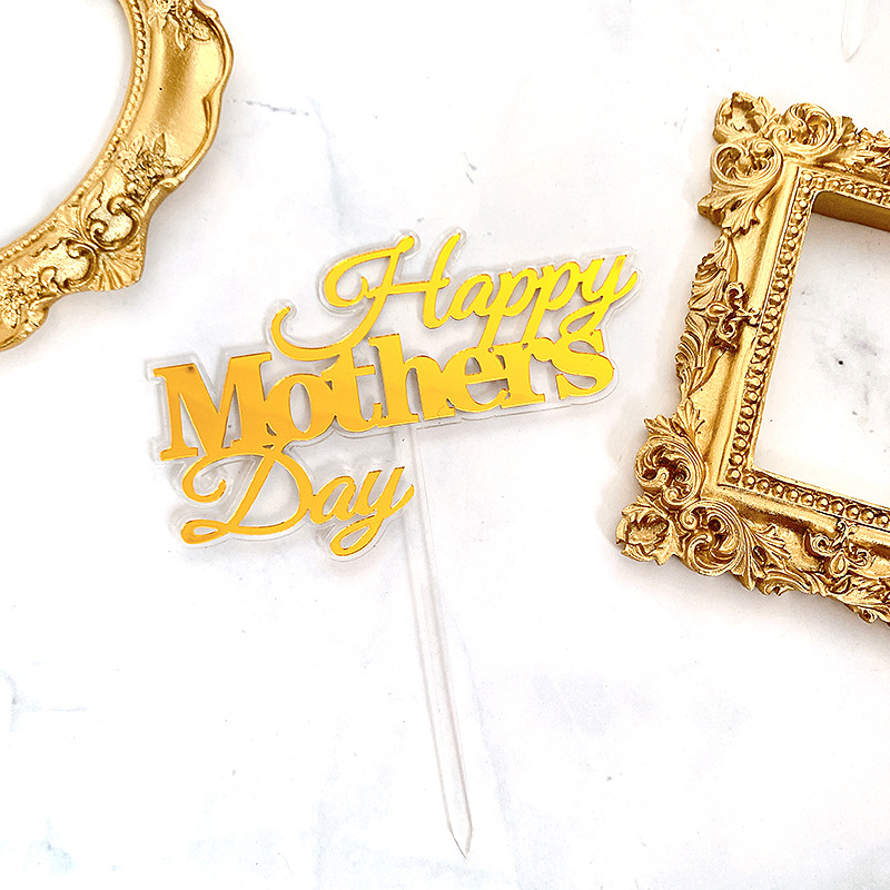 Día DE LA Madre-Oro + Base transparente