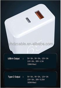 Nouveauté Chargeur GAN 65W USB Chargeur rapide pour téléphone iPhone USB C PD3.0 Super charge rapide Tablette USB Chargeur rapide automatique - Product Image 6