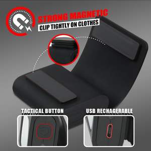 Cob, recién llegado, silicona, USB, recargable, Led, intermitente, sombrero magnético, Clip-on, faro para correr, luz para corredor, perro, caminar, ciclismo - Product Image 5