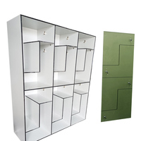 Nouvelle conception, couleur unie, casier à clé assemblé, durable, étanche, bancs de vestiaire pour employés, casier de football