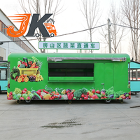 Camionnette alimentaire mobile double étage électrique, résistante à la rouille, pour café, crème glacée, restauration rapide, type mini-bus, remorque personnalisée