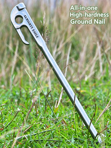 Multi-functional Stainless Steel <b>Tent</b> Peg High-Strength Fixed Rope D-Grip Handle for Outdoor Camping <b>Canopy</b> Nails-Industrial - Product Image 6