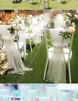 Ceintures de chaise, décorations d'allée Ceintures de mariage Couverture de chaise décorative conçue pour la fête de réception de mariage