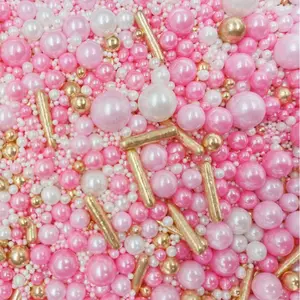 1kg Edible Sprinkle Cake Suppliers Sugar Cake Cake Decoration tools multi-Color mix Pearls