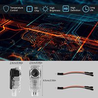 Auto-Tür LED-Logo-Projektorleuchten für Audi Zubehör Kabellose Willkommens-Emblem-Lampe Geister-3D-Lichter Pfützenlichter