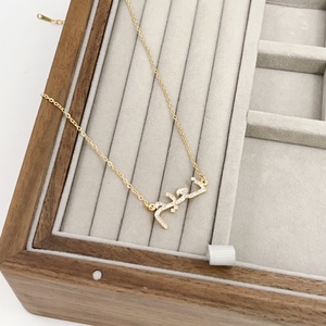 Collana con Ciondolo Personalizzato con Nome Arabo in Acciaio Inossidabile Placcato Oro 18K, Catena a Maglie, Gioielli in Dropshipping - Product Image 4