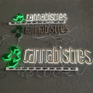 Lettres en plastique illuminées 3D panneau de signalisation de magasin panneau de signalisation en acrylique rétroéclairé