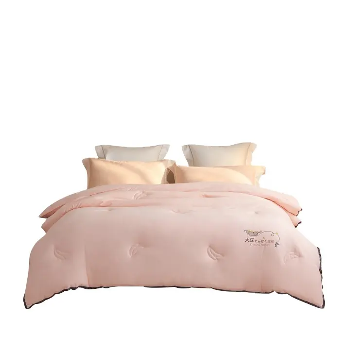 Couette rose en fibre de syène pour bébé et enfants, couette épaisse pour l'hiver, vente en gros Amazon