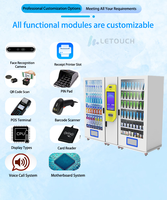 Fabricant de distributeurs automatiques de boissons et de collations intelligents, écran tactile, paiement par espèces/cartes, refroidissement thermoélectrique, intégration POS, ODM, OEM