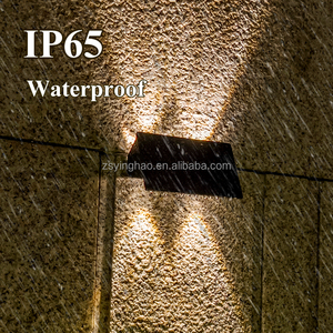 Hiện đại IP65 không thấm nước trang trí Wall Mount ngoài trời Patio sân vườn RGB LED lên và xuống năng lượng mặt trời Powered hàng rào Đèn tường - Product Image 4