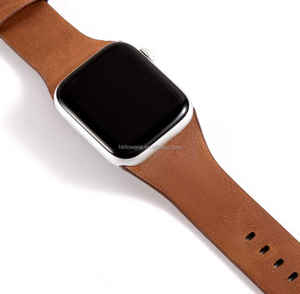 Bracelet de sport respirant en cuir de vache italien de luxe Handodo pour Apple Watch 44/45/46/49 mm, fermoir à boucle réglable 22 cm - Product Image 6