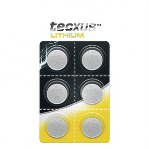 Tecxus <b>Lithium</b> CR2032 <b>3V</b> Button <b>Battery</b> Blister Pack Of 6 - Product Image 3