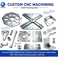 Plaque de montage robotique usinée CNC 5 axes de haute précision, fabrication sur mesure en aluminium et acier inoxydable pour l'automatisation OEM