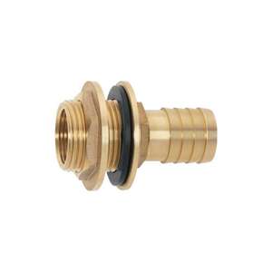 GEKA jeu de raccords pour baril de pluie 1 pouce 90 degrés tuyau en laiton taille 25 mm filetage intérieur 3/4 pouce filetage extérieur 1 ″ - Product Image 1