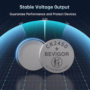 BEVIGOR <span class=keywords><strong>CR</strong></span> <span class=keywords><strong>2450</strong></span> Clé de voiture à télécommande cylindrique au lithium-ion, <span class=keywords><strong>pile</strong></span> bouton 12 pièces Pack <span class=keywords><strong>3V</strong></span> <span class=keywords><strong>2450</strong></span> - Product Image 3