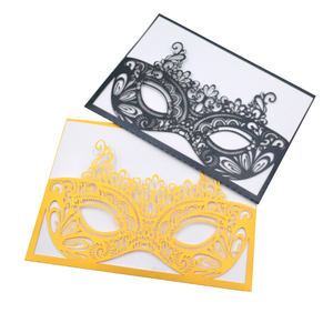 Quinceanera Wedding Prom Masquerade Party Supply Laser Cut Pocket <strong>Invitations</strong> for <strong>Graduation</strong> and Birthday - Product Image 1