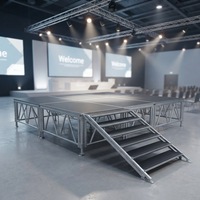 Scène d'assemblage en aluminium, plateforme de scène, scène de mariage, petite scène de concert – Fournisseur direct usine