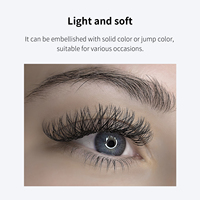 Extensions de cils inférieurs individuels naturels courts, courbure J, 0,1 mm, 5 mm, 6 mm, 7 mm