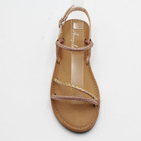Sandales plates pour femmes, prix fabricant, mules décontractées de luxe avec strass, sandales plates d'été pour femmes
