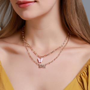 Акриловая бабочка, 2-слойная цепочка - Product Image 2